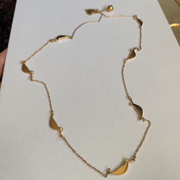 KATE SPADE • Gold Piper Bird Long Necklace - Picture 5 of 9